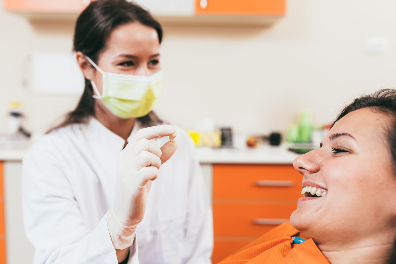 happy comfortable patient at dentist office new philadelphia oh